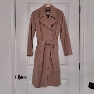 Ralph Lauren Open Front Belted Wool/Cashmere blend Coat - Camel - 8